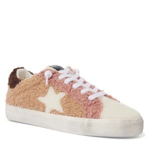 Vintage Havana colorblock teddy sneakers multi size 10